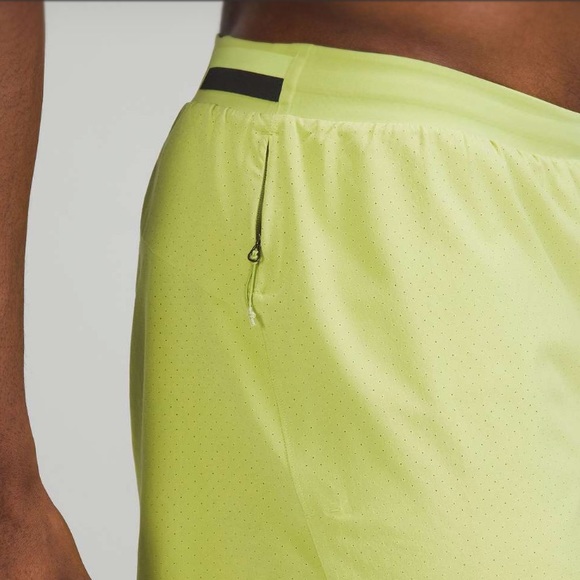 Lululemon Men’s Fast and Free Lined Short 6" Color Wasabi Size XL - Picture 2 of 9